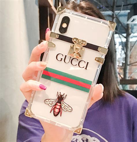 etui iphone x gucci|Gucci cell phone case.